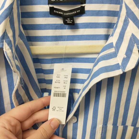 J. Crew Étienne oversized shirt in lightweight oxford Size M - Picture 3 of 4